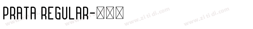 prata regular字体转换